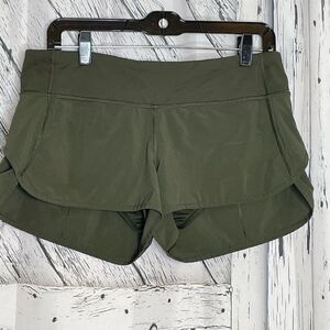 Lululemon Run Times Short 3” Green Size 8